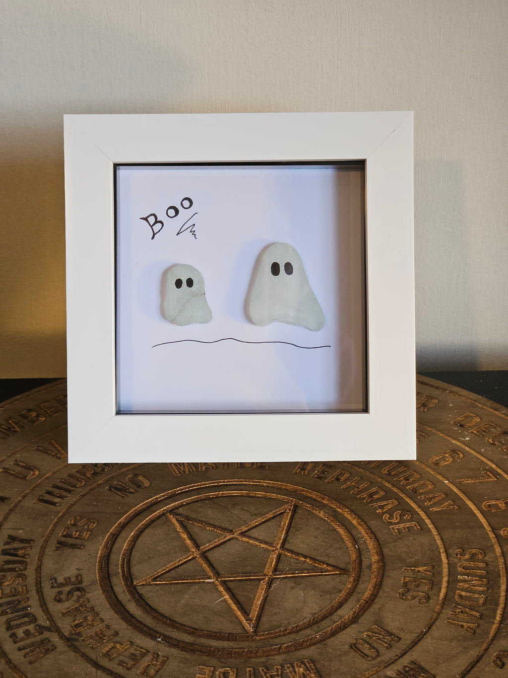 Sea Glass Art Pictures In Box Frame
