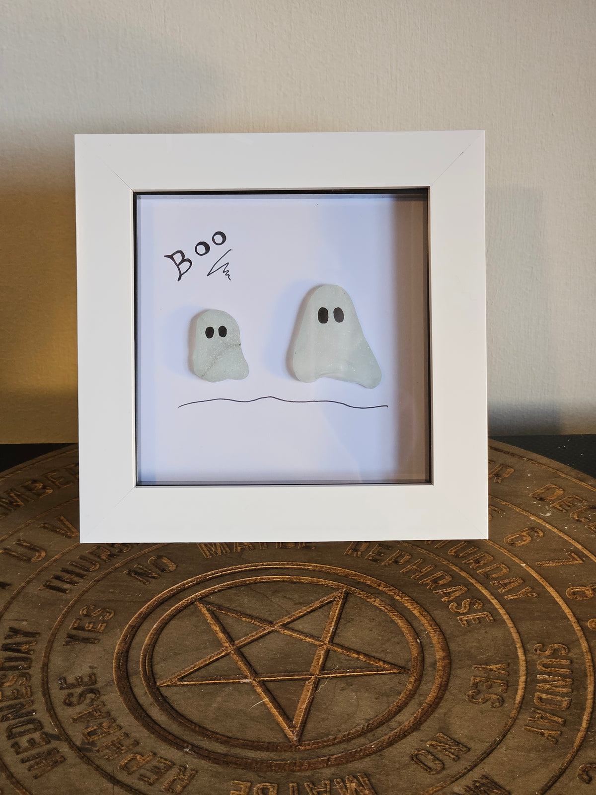 Sea Glass Art Pictures In Box Frame