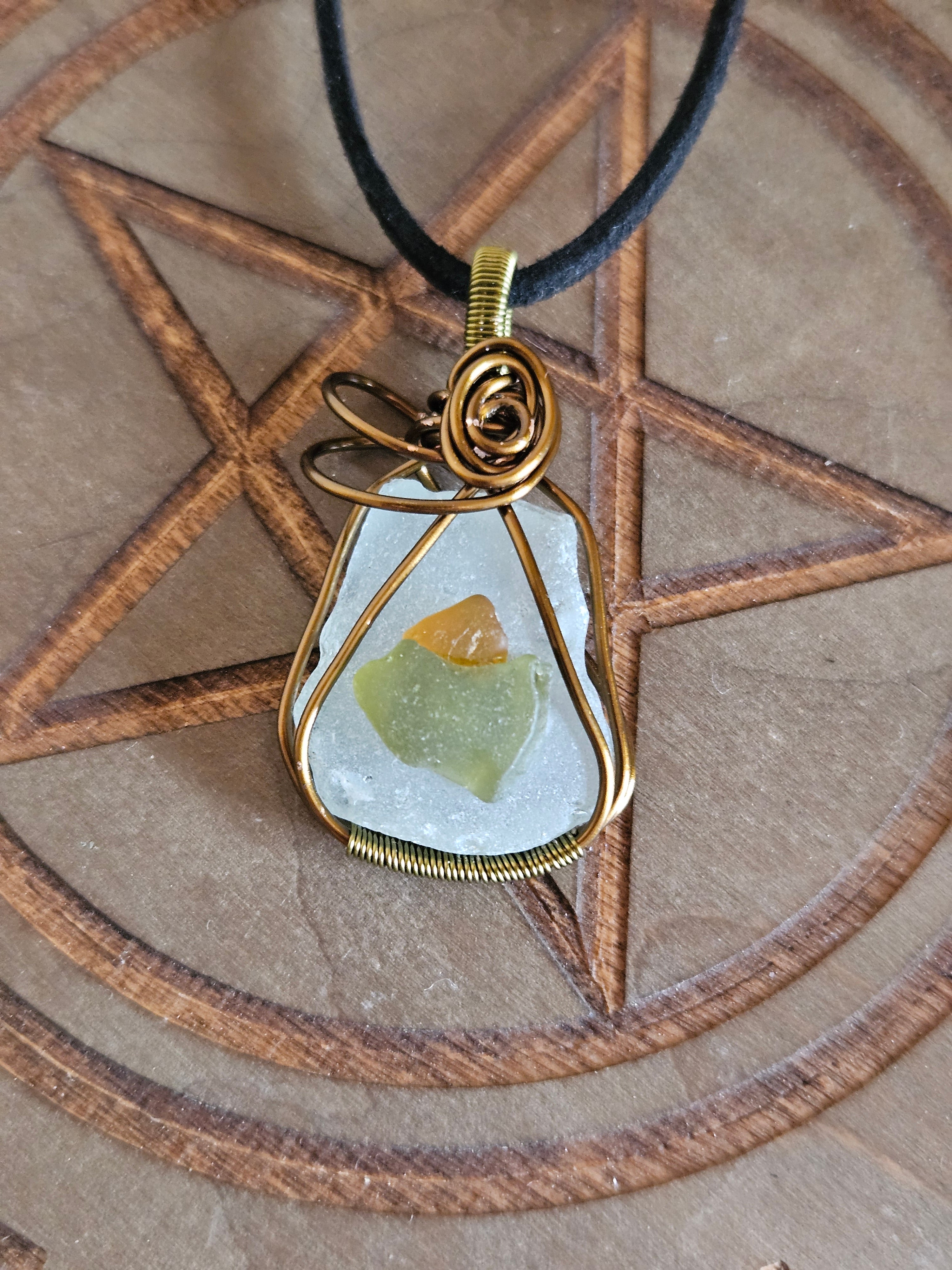 Sea Glass Pendant Necklace