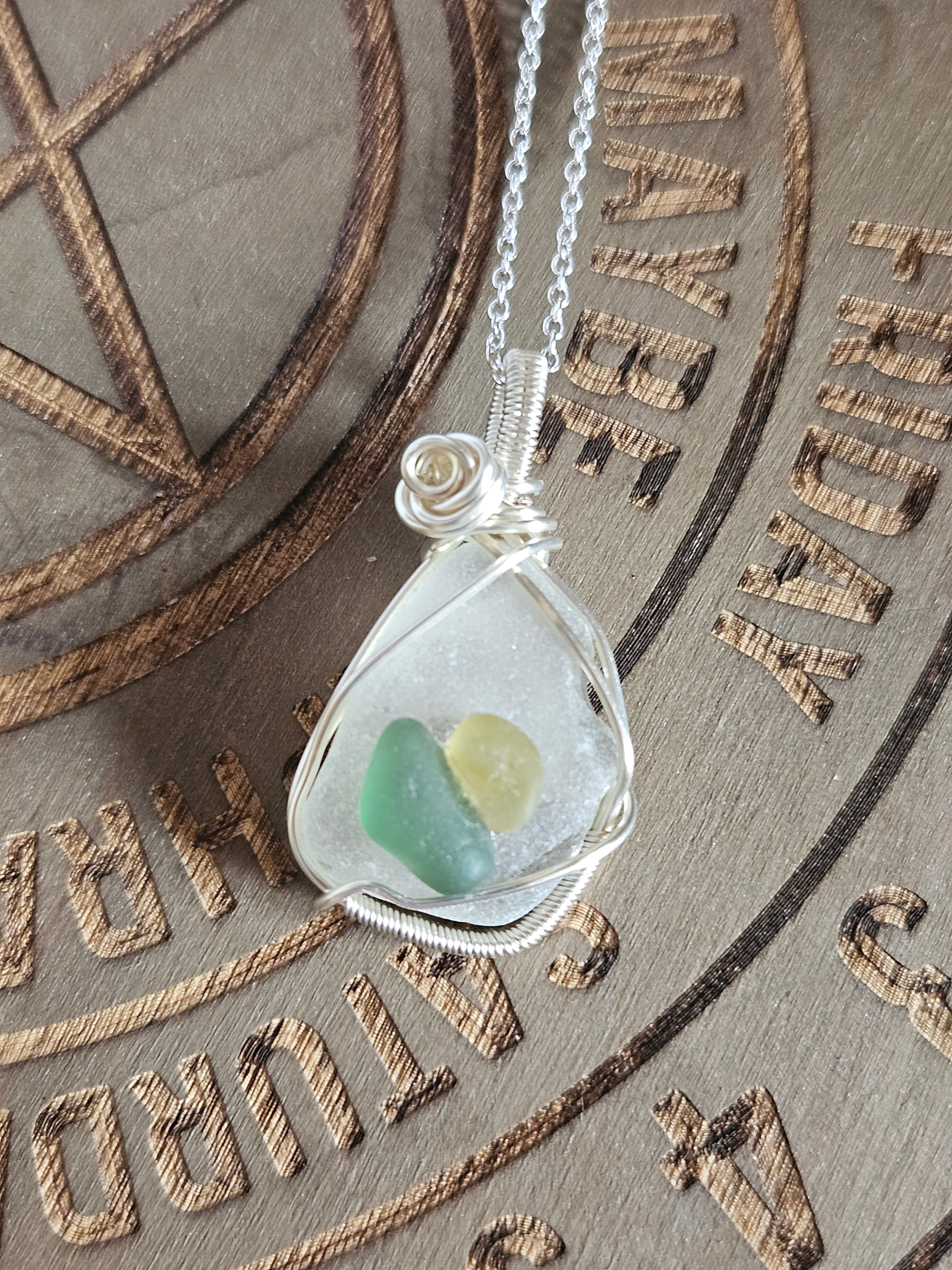 Sea Glass Pendant Necklace
