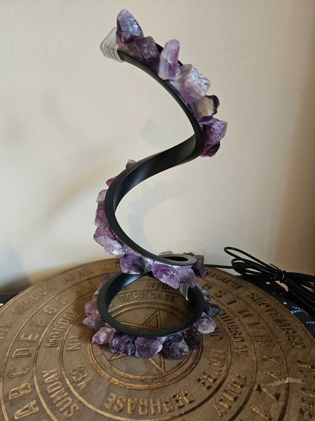 Fluorite Spiral Lamp