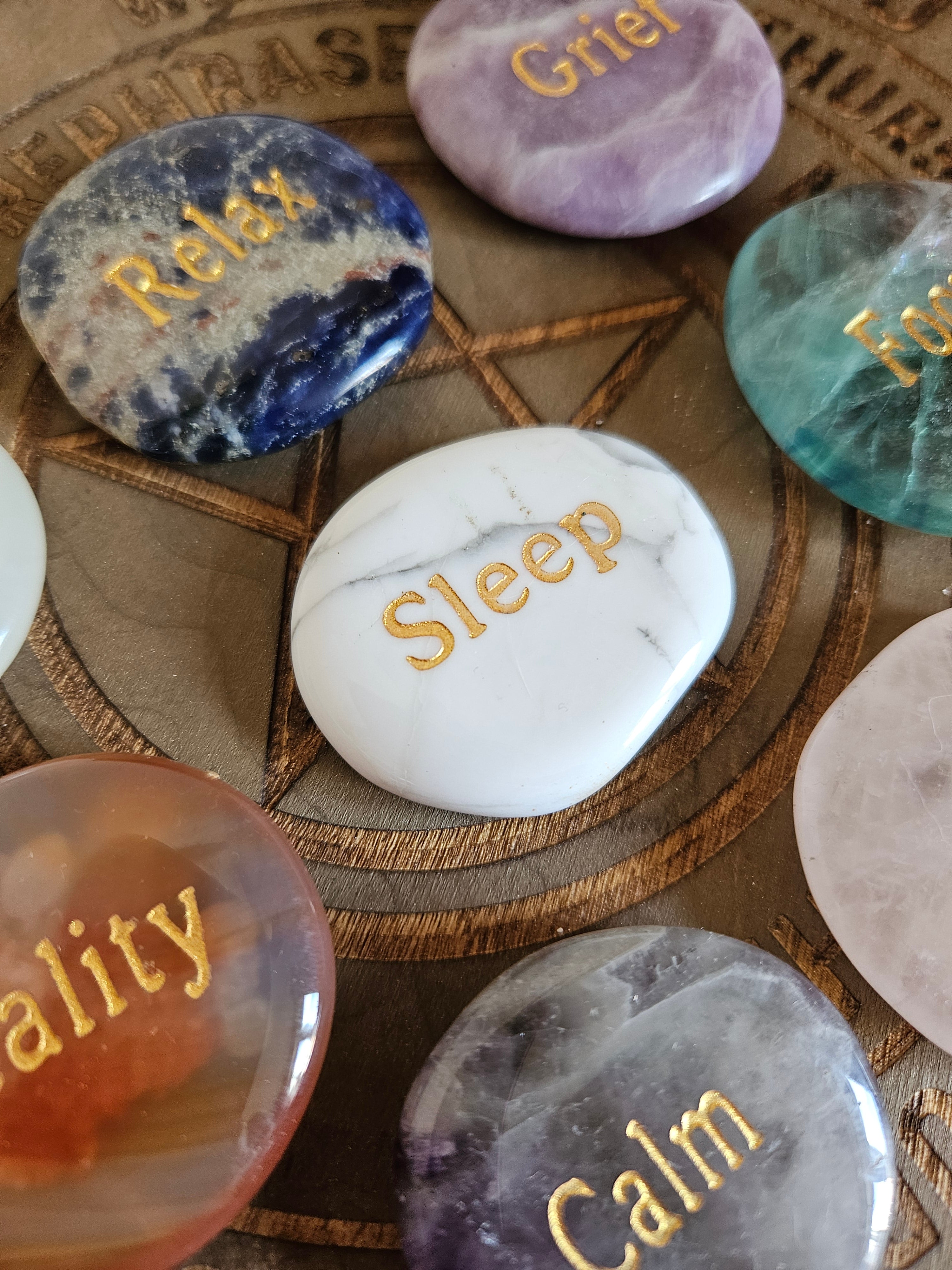 Intention Stones - Etched Smoothstones