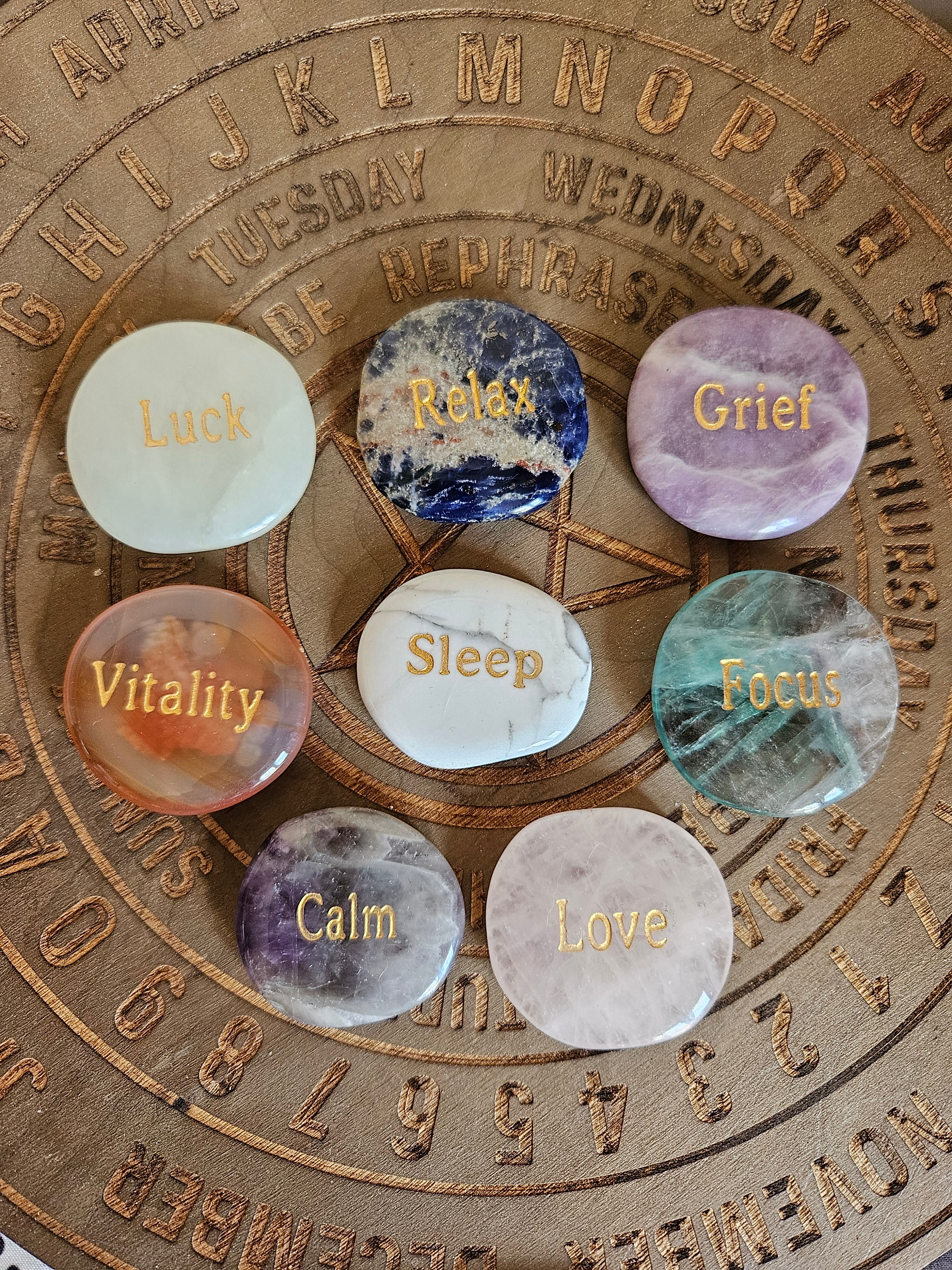 Intention Stones - Etched Smoothstones