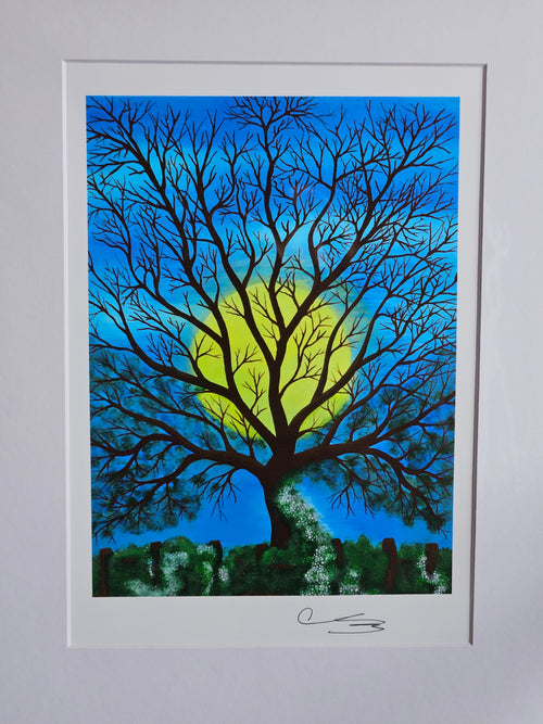 Beltane Blue - Mounted Print