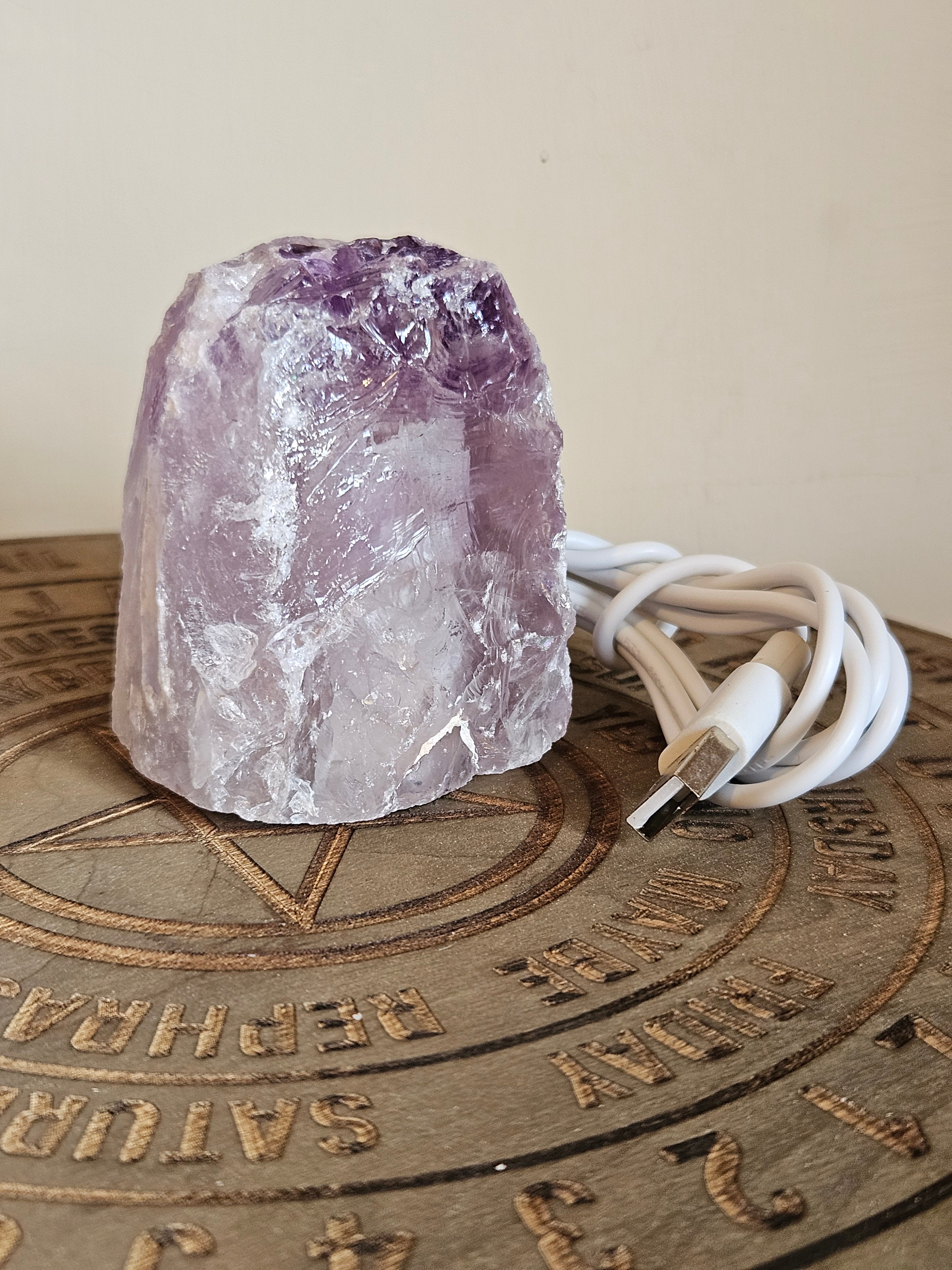 Mini Amethyst Lamp