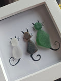 Sea Glass Art In Box Frame