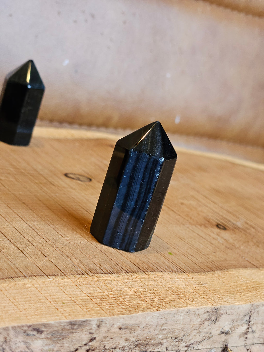Blue Tigers Eye Standing Point